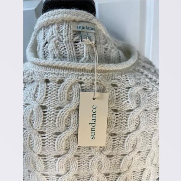 Water Edge "Cable Knit" Sweater in Indigo Strip from Sundance - Size Small - NWT - Picture 5 of 6